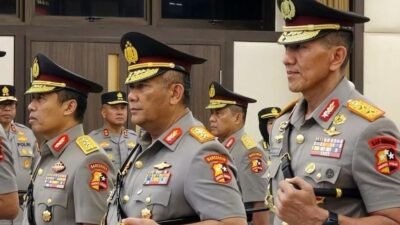 Momen Kapolri Suyudi Lantik Asep Safrudin Jadi Kabareskrim dan Suhendri Jadi Kapolda Kepri